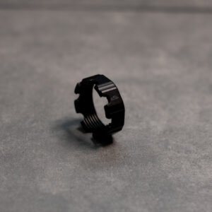 TIER1ONE Schlossnuss 1 Castle Nut in Schwarz – Frontansicht