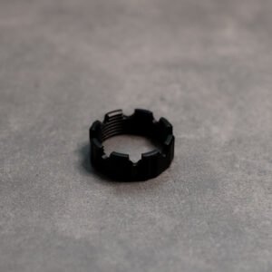 Schwarze TIER1ONE Schlossnuss 1 – Seitenansicht